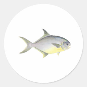 Florida Pompano Classic Round Sticker