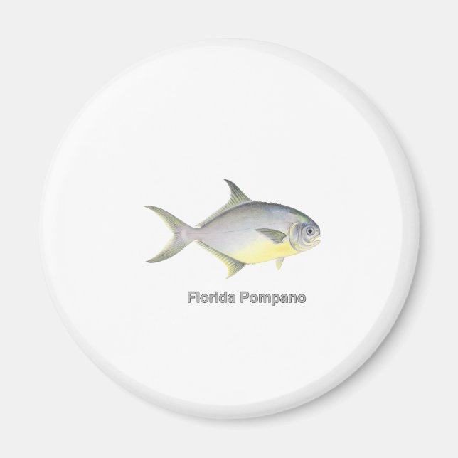 Florida Pompano (titled) Magnet (Front)