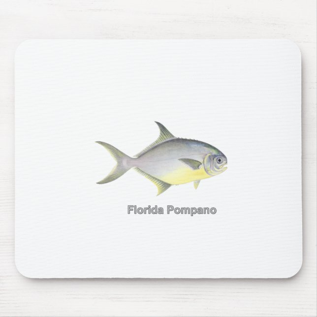 Florida Pompano (titled) Mouse Mat (Front)