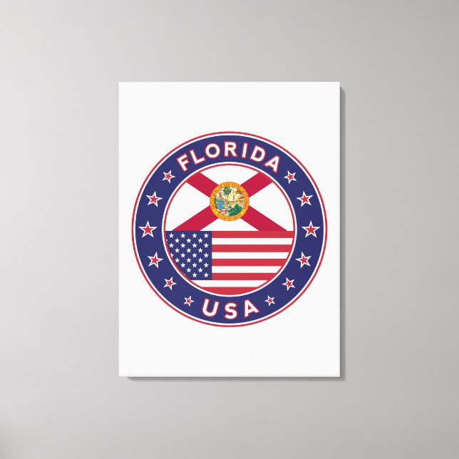 Florida, poster, canvas, portrait canvas print (Front)