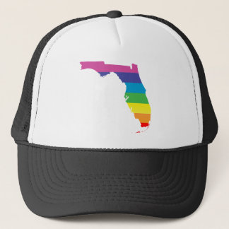 florida pride. striped. trucker hat