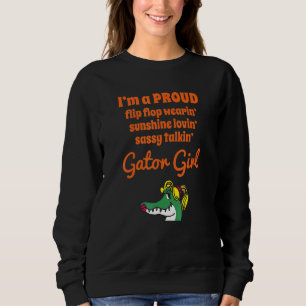 Florida Proud Girl Gator Sweatshirt