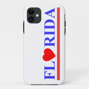 Florida red heart iPhone 11 case