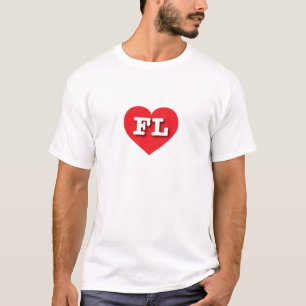 Florida Red Heart - I love FL T-Shirt