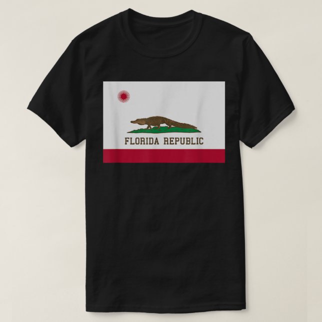 Florida Republic State Flag  T-Shirt (Design Front)