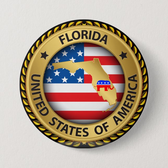 Florida Republican Election Button - srf (Front)
