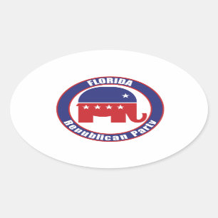 Florida Republican Party Oval Sticker