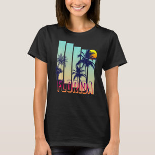 Florida Retro Vintage Style Palm Tree Premium T-Shirt