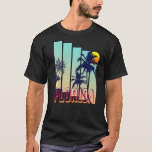 Florida Retro Vintage Style Palm Tree Premium T-Shirt