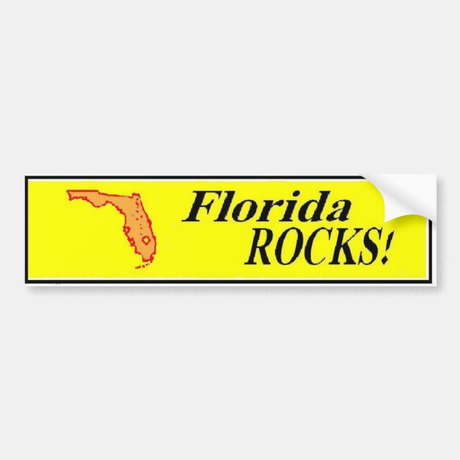 FLORIDA ROCKS bumper sticker (Front)