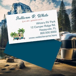 Florida RV Sales Camping Travel Trailer Business Card