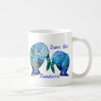 Florida Save the Manatees in Vivid Blues