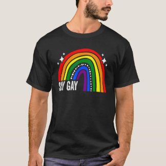 Florida Say Gay Stay Proud Lgbtq Gay Rights Vintag T-Shirt