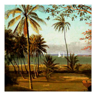 Florida Scene by Albert Bierstadt Poster