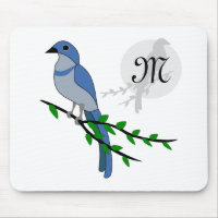 Florida Scrub Jay Monogram Crest