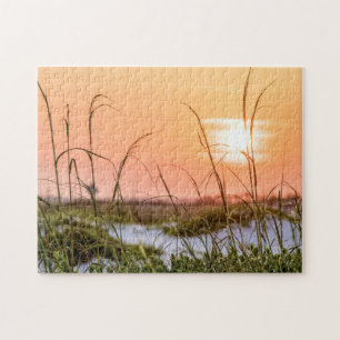 Florida Sea Oats Sunrise Jigsaw Puzzle