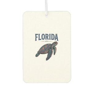 Florida Sea Turtle Vintage Engraving Graphic_1 Car Air Freshener