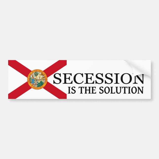 Florida Secession Bumper Sticker (Front)