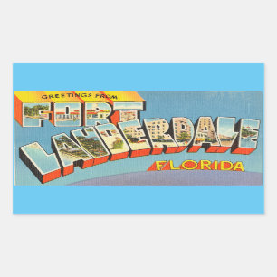 Florida, Sheet of 4 Fort Lauderdale stickers