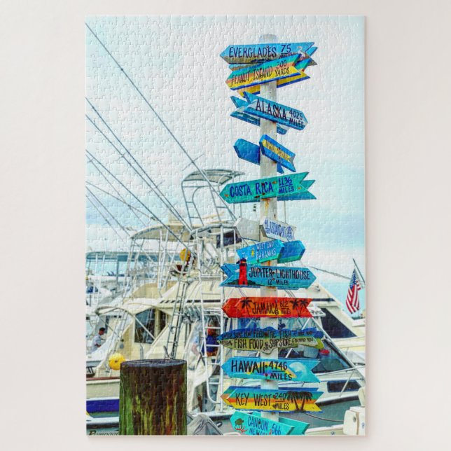 Florida Signpost Jigsaw Puzzle (Vertical)