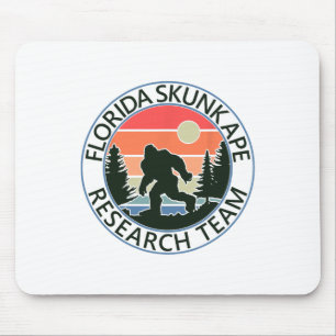 Florida Skunk Ape Research Team Fun Camping Hiking Mouse Mat