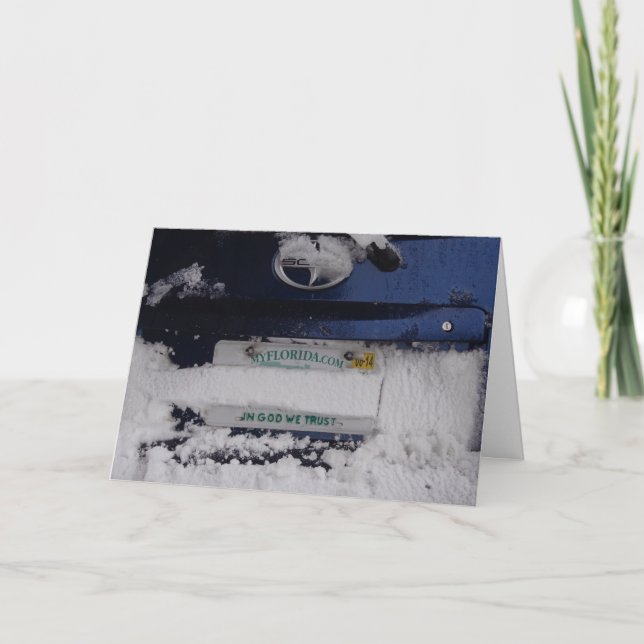 Florida Snowbird Humourous Christmas Card (Front)