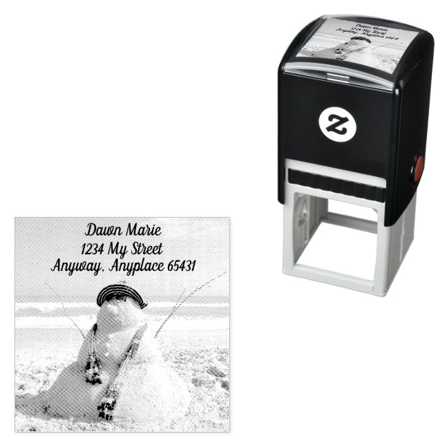 Florida Snowman  Self-inking Stamp (In Situ)