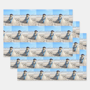 Florida Snowman -  Wrapping Paper Sheets