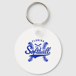 Florida Softll Vintage Mens Kids Team Retro Softll Key Ring