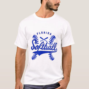 Florida Softll Vintage Mens Kids Team Retro Softll T-Shirt