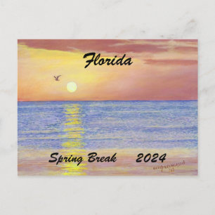 FLORIDA SPRING BREAK 2024 POSTCARD