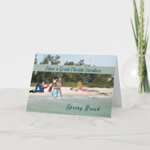 Florida Spring Break Vacation Card