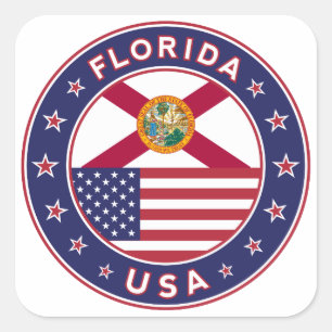 Florida Square Sticker