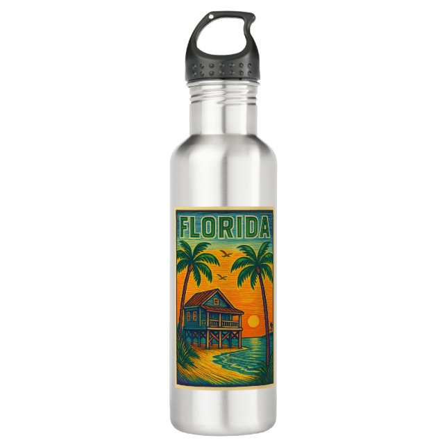 Florida Stainless Steel Water Bottle (Front)