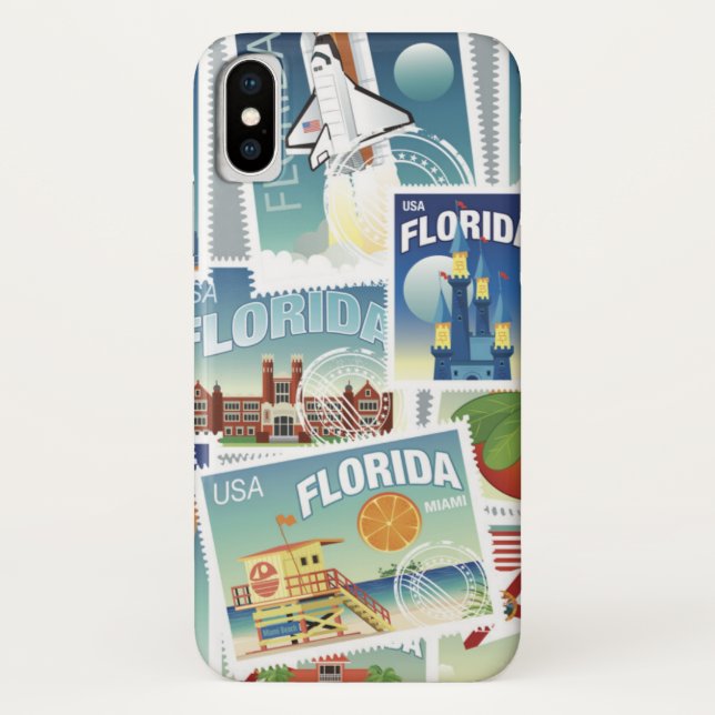 Florida Stamps Case-Mate iPhone Case (Back)