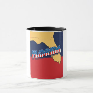 Florida stars and Stripes map Mug