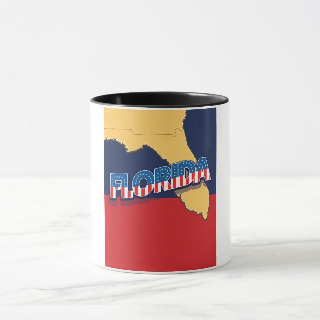 Florida stars and Stripes map Mug (Center)