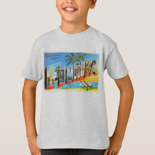 Florida State # 2 FL Old Vintage Travel Souvenir T-Shirt