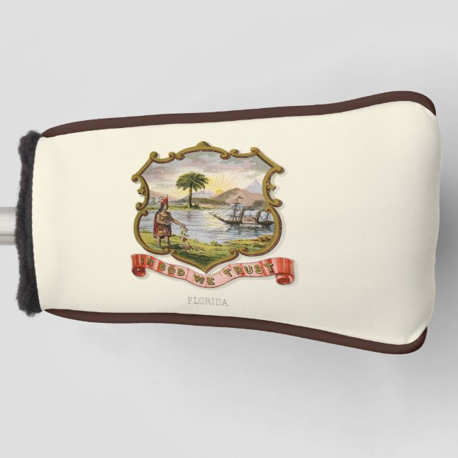 Florida state coat of arms (1876) golf head cover (Front)