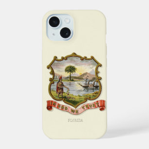 Florida state coat of arms (1876) iPhone 15 case