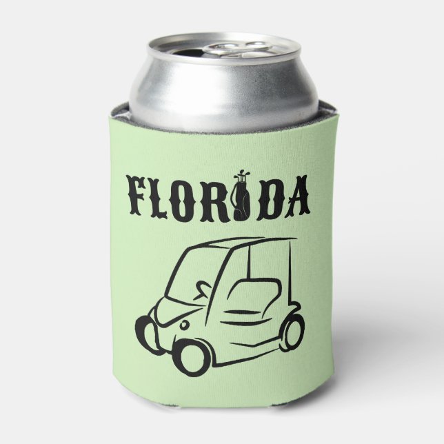 Florida State Custom Personalised Golfer Beer Can Cooler (Can Front)