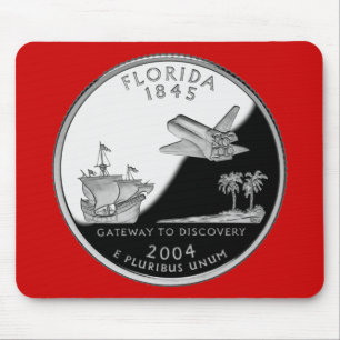Florida State Faux Quarter Mouse Mat