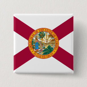 Florida State Flag 15 Cm Square Badge