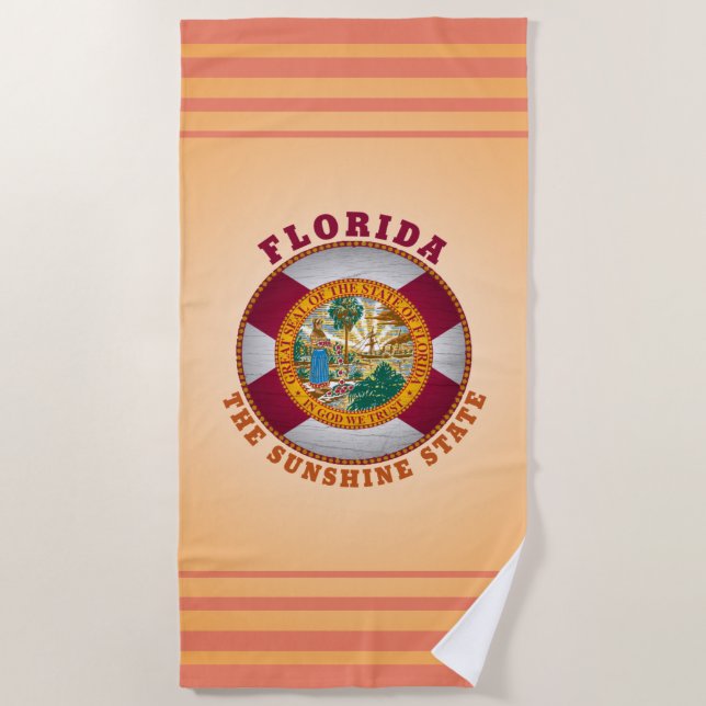 FLORIDA STATE FLAG BEACH TOWEL (Front)
