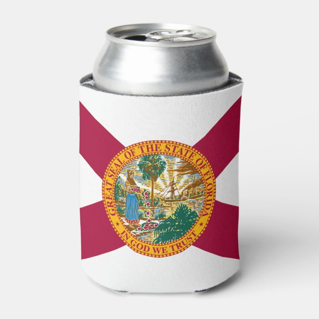 Florida State Flag Can Cooler (Can Front)