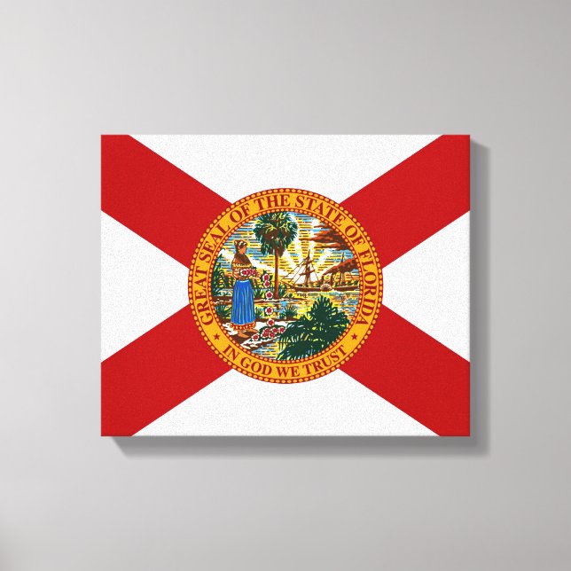 Florida State Flag Canvas Print (Front)