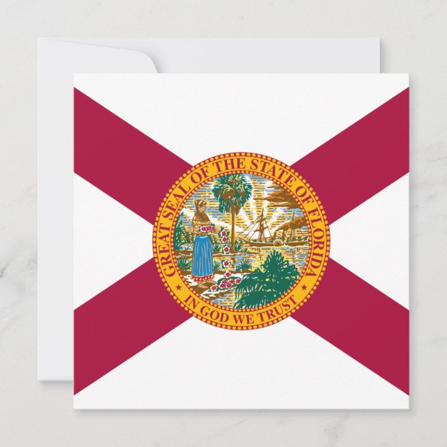 Florida State Flag Card (Front)