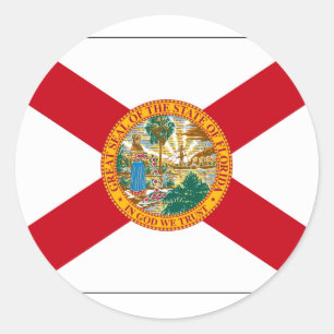 Florida State Flag Classic Round Sticker