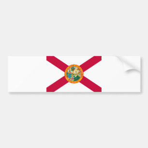 Florida State Flag Design Bumper Sticker