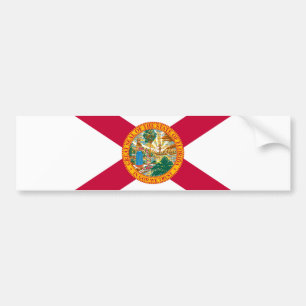 Florida State Flag Design Bumper Sticker